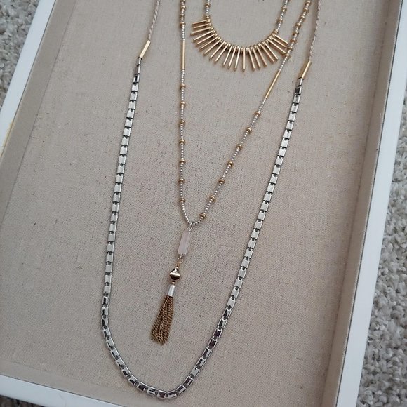 NWT Stella & Dot Riad Layering Necklace - Picture 1 of 5
